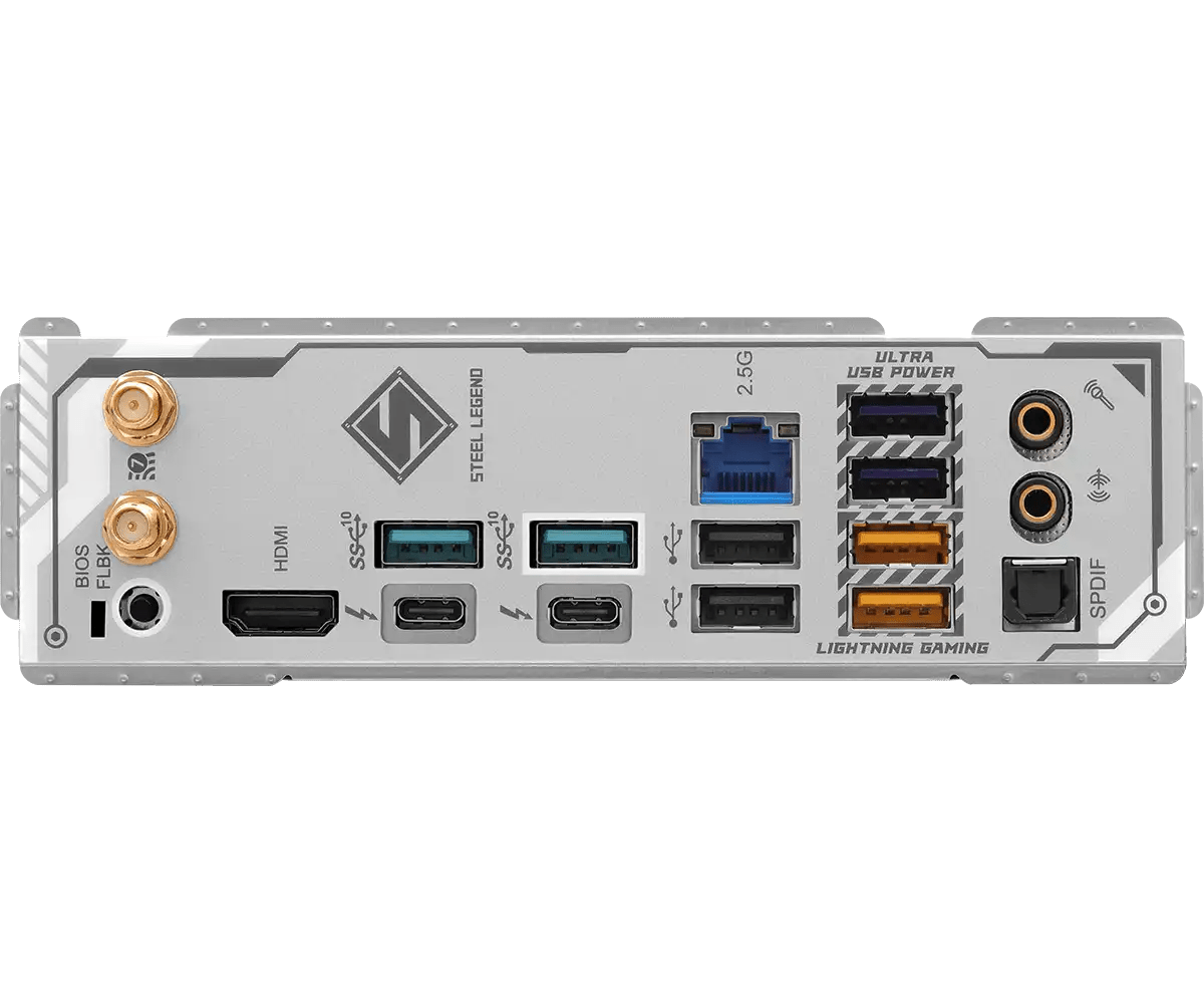 ASRock Z890 Steel Legend WiFi LGA1851 Socket Gaming Motherboard - Vektra Computers LLC ASRock Z890 Steel Legend WiFi LGA1851 Socket Gaming Motherboard - Vektra Computers LLC